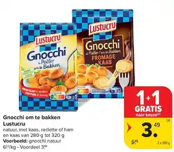 Carrefour Gnocchi om te bakken Lustucru aanbieding