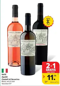 Carrefour Italië Apulië Castelli di Severino aanbieding