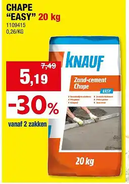 Hubo CHAPE “EASY” 20 kg aanbieding