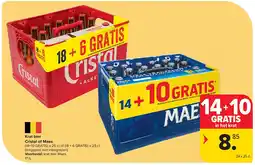 Carrefour Krat bier Cristal of Maes aanbieding
