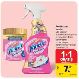 Carrefour Producten Vanish aanbieding