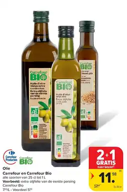 Carrefour Olie Carrefour en Carrefour Bio aanbieding
