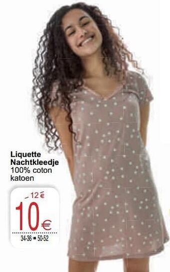 Cora Liquette nachtkleedje aanbieding