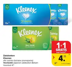 Carrefour Zakdoeken Kleenex aanbieding