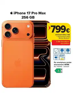 Carrefour iPhone 17 Pro Max 256 GB aanbieding