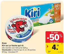 Carrefour Kaas Kiri en La Vache qui rit aanbieding