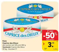 Carrefour Kaas Caprice des Dieux aanbieding