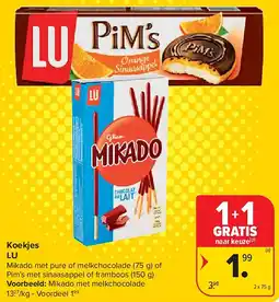 Carrefour Koekjes LU aanbieding