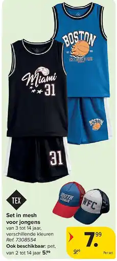 Carrefour Set in mesh voor jongens aanbieding