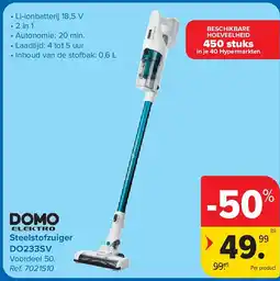 Carrefour Steelstofzuiger DO233SV aanbieding