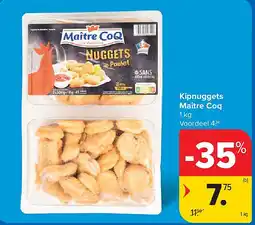 Carrefour Kipnuggets Maître Coq aanbieding