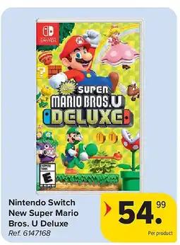 Carrefour Nintendo Switch New Super Mario Bros. U Deluxe aanbieding