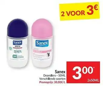 Intermarché Sanex deorollers aanbieding