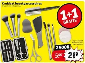 Kruidvat Poederdonzen + make-up spons aanbieding