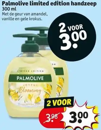 Kruidvat Palmolive limited edition handzeep aanbieding