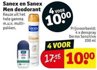 Kruidvat Deospray dermo sensitive aanbieding