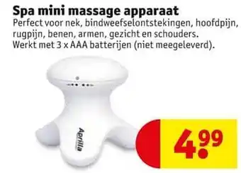 Kruidvat Spa mini massage apparaat aanbieding