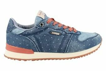Pepe Jeans Veterschoen Dames Gable Patch Dot - Blauw