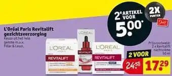 Kruidvat Revitalift nachtcrème aanbieding
