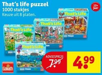 Kruidvat That`s life puzzel aanbieding