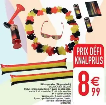 Cora Kit supporter - supporterkit belgique - belgië aanbieding