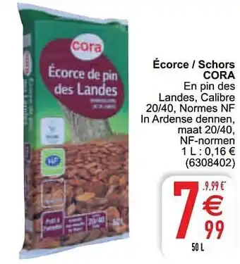Cora Écorce - schors cora aanbieding