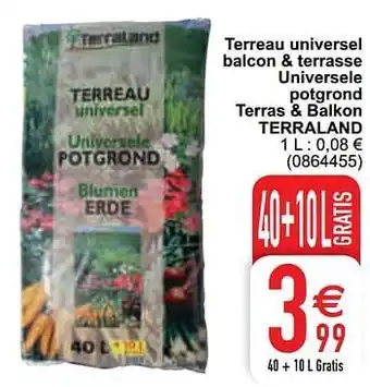 Cora Terreau universel balcon + terrasse universele potgrond terras + balkon terraland aanbieding