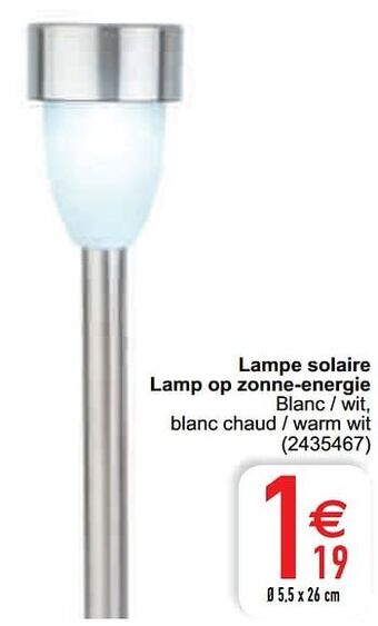 Lampe solaire lamp op zonne-energie
