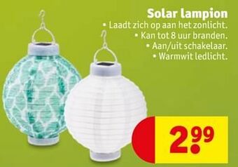 Kruidvat Solar lampion aanbieding