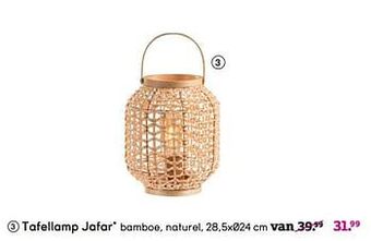 Leen Bakker Tafellamp jafar aanbieding