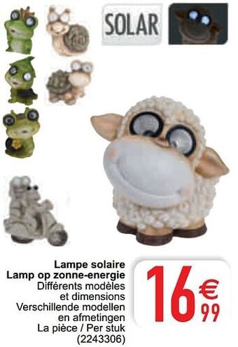 Cora Lampe solaire lamp op zonne-energie aanbieding