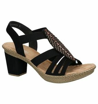 Torfs Rieker Zwarte Sandalen aanbieding