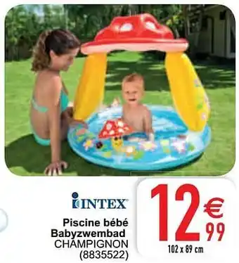 Cora Piscine bébé babyzwembad champignon aanbieding