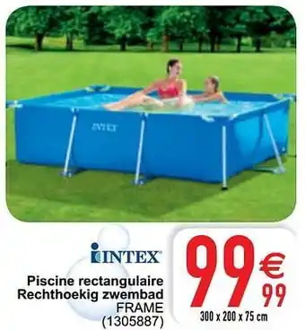 Cora Piscine rectangulaire rechthoekig zwembad frame aanbieding