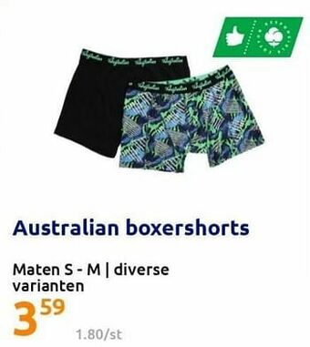 Action Australian boxershorts aanbieding