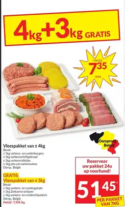 Intermarché Vleespakket van ± 4kg aanbieding