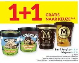 Intermarché Ben&jerry's magnum aanbieding