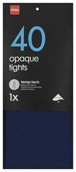 HEMA HEMA Panty Temptech 40denier Middenblauw (middenblauw) aanbieding