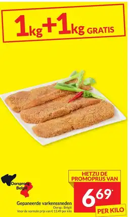 Intermarché Gepaneerde varkenssneden aanbieding