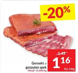 Intermarché Gerookt of gezouten spek aanbieding