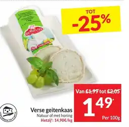 Intermarché Verse geitenkaas aanbieding