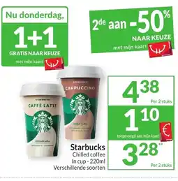 Intermarché Starbucks chilled coffee aanbieding