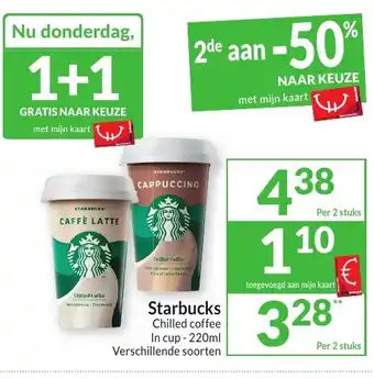 Intermarché Starbucks chilled coffee aanbieding