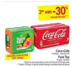 Intermarché Coca-Cola Fuze Tea aanbieding