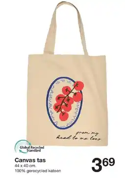 Zeeman Canvas tas aanbieding