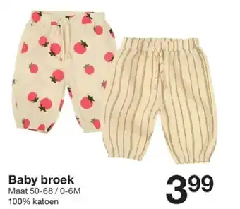 Zeeman Baby broek aanbieding