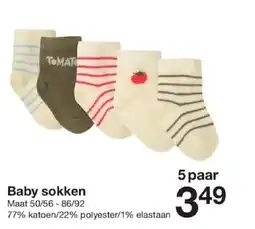 Zeeman Baby sokken aanbieding