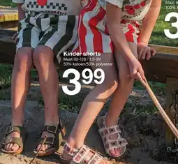 Zeeman Kinder shorts aanbieding