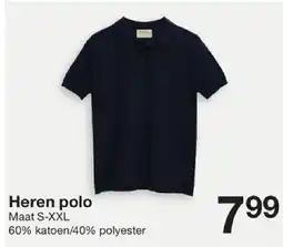 Zeeman Heren polo aanbieding