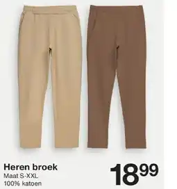 Zeeman Heren broek aanbieding